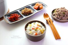 야채솥밥 구수함 가득 솥밥 레시피 신품종쌀 참향미
