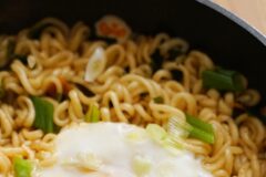 라면레시피, 맛있는 국물없는라면 쿠지라이식라면 만들기