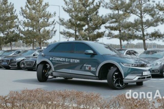 “전기車 꽃게주행 양산 코앞”… 현대모비스, ‘e-코너 시스템’ 일반도로 실증 성공