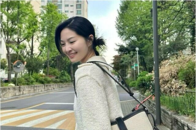 류이서 30만원대 조이그라이슨 가방 캔버스 버킷백 여름템으로 딱이야