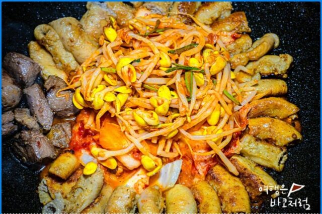 홍대 곱창 맛집 남도뽀글이, 불쇼까지 즐겼어요!