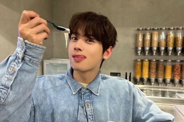 차은우 아크네스튜디오 데님자켓 코디 남친룩 그 자체
