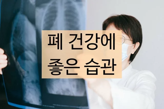 금연은 필수! 폐 건강에 좋은 것들로 건강한 폐 유지하는 방법