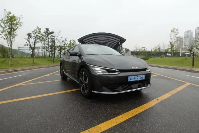 꽉막힌 강남에서 EV6 4WD 전비는?