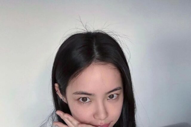홍수주 디올 크롭자켓 고급스럽고 우아한 사복패션