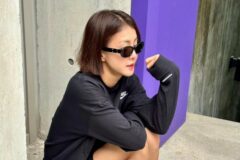 이시영 피스마이너스원 나이키 티셔츠 스니커즈 폼미침