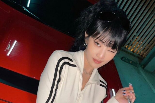 아이들 민니 트랙원피스 힙 무드 스트릿룩