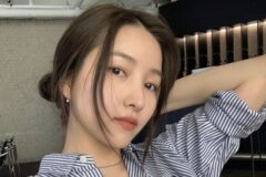 여자친구 소원 꼼데가르송 셔츠 클래식 캐주얼해