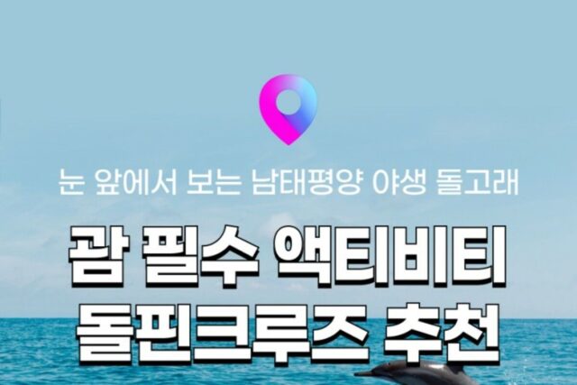 [괌 돌핀크루즈] 괌 자유여행 필수 돌고래투어 BEST 4! 나에게 맞는 돌핀크루즈 추천