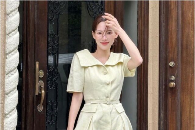 이나연 온앤온 원피스 5월 결혼식 하객룩 추천