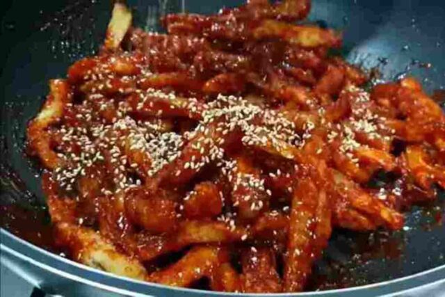 황태채 무침 황금레시피 :: 질기지 않고 부드럽게