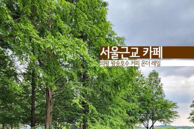 서울근교 카페 의왕 왕송호수 커피 온더 레일