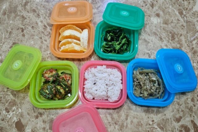 직장인도시락통 간편하고 유용한 실리콘도시락 리빙크리에이터 지켜락 제품으로 밥소분용기 활용까지 알뜰하게