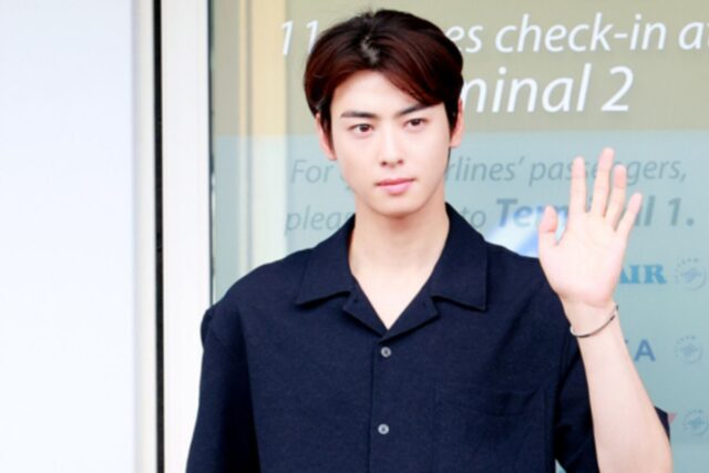 차은우, 얼굴 천재의 세련된 공항패션