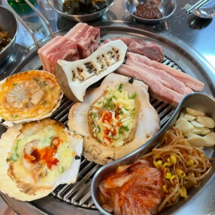 돼지한근 조개구이 야무지게! 창원상남동맛집 상록회관 연탄구이 상남점 리뷰