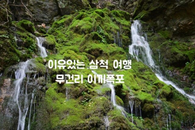강원도 삼척 가볼만한 곳 도계읍 무건리 이끼 폭포 이끼계곡