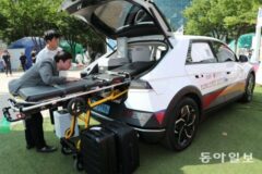 폐그물 재활용 내장재 적용 전기차 EV9 선보여
