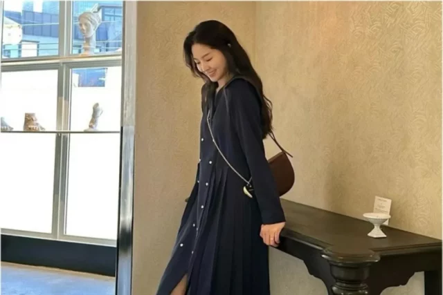 류이서 10만원대 비뮤즈맨션 셔츠 원피스 하객룩 추천