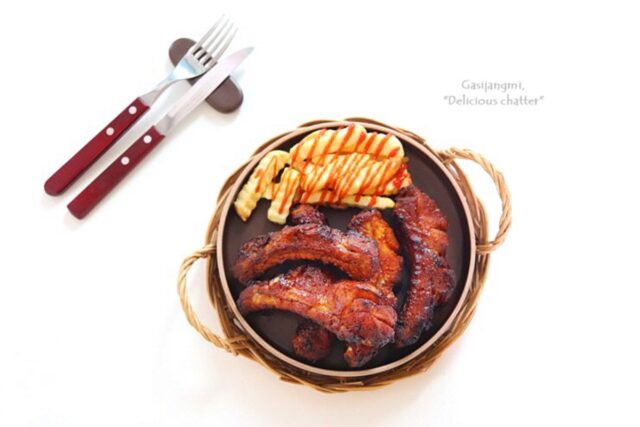 에어프라이어 바베큐립 만드는 법 등갈비요리 우리집 홈파티요리