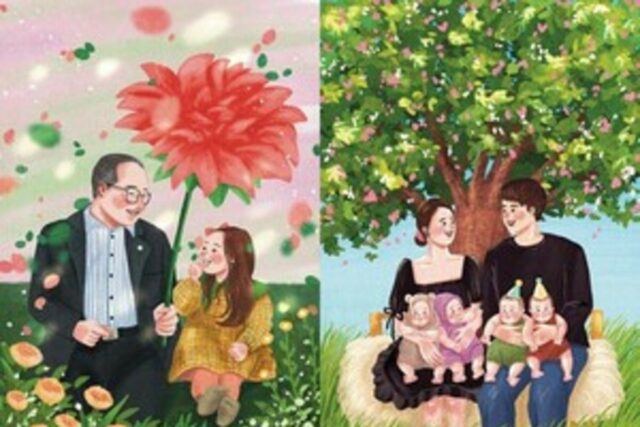 가족사진이 감동 일러스트로 …유퀴즈 ‘tvN 가정의 달 이벤트’ 성료