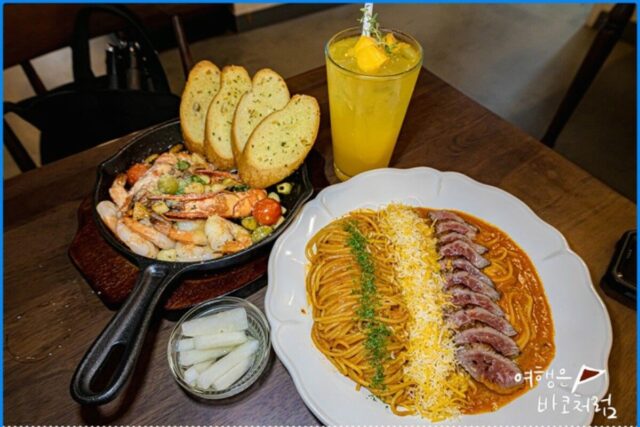 유럽풍 분위기 홍대 연남동 골목 양식구옥, 파스타&감바스 맛집!