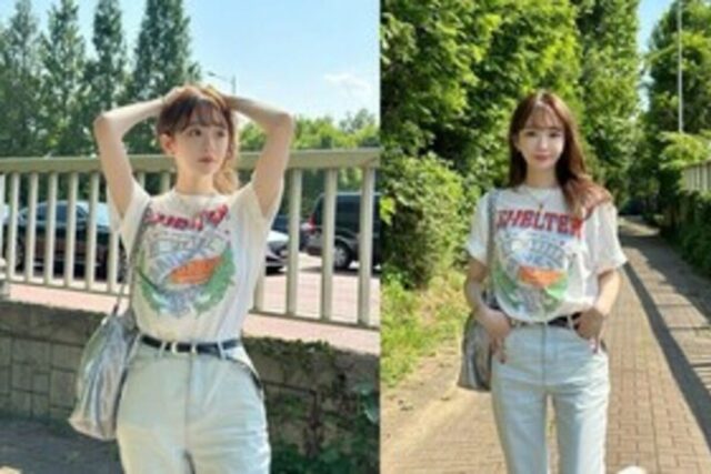 티셔츠 한장으로 충분! 가벼우면서 심플한 티셔츠 스타일링