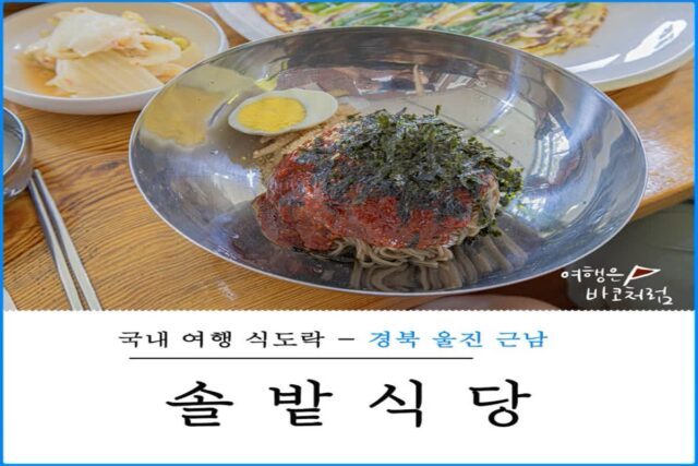 경북 울진 근남면 솔밭식당, 현지인들이 추천하는 근교 막국수 맛집