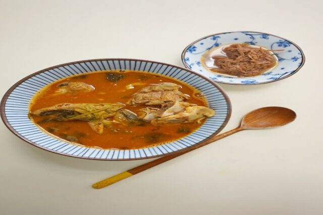 간단히 끓여 먹는 우거지 뼈해장국 얼큰하고 맛있어요