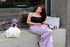 경리 기준 탱크탑 폴리수엠 팬츠 Y2K룩