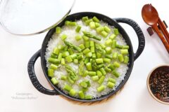아스파라거스솥밥 만드는 법 솥밥 레시피 밥요리 아스파라거스요리 우리집 아침밥