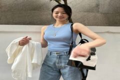 류이서 스튜디오앤파르크 슬리브리스 애테 백팩 캐주얼룩