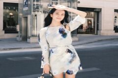 블랙핑크 지수 파리 여행룩! 아크네스튜디오 랩 원피스 가격은?