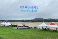 제주도 동쪽 제주 표선해수욕장 무료 제주캠핑장