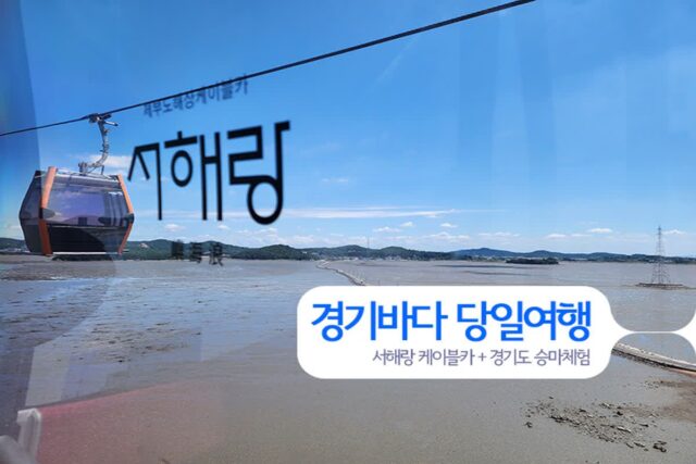 경기바다 당일여행 서해랑 케이블카 + 경기도 승마체험 그리고 제부도 여행