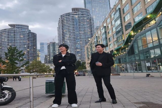 토론토 길거리에서 포착된 한국배우들, 알고보니…