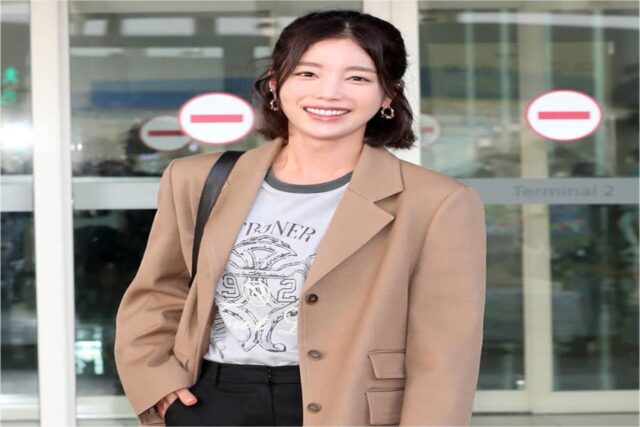 기은세 공항패션 옷 온앤온 가을 자켓 코디 손민수하기 좋은 사복 센스