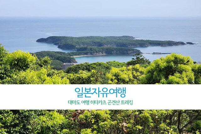 일본자유여행 대마도 여행 히타카츠 곤겐산 트레킹
