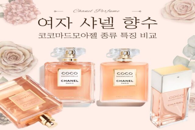 여자 샤넬 향수 코코마드모아젤 종류 특징 비교