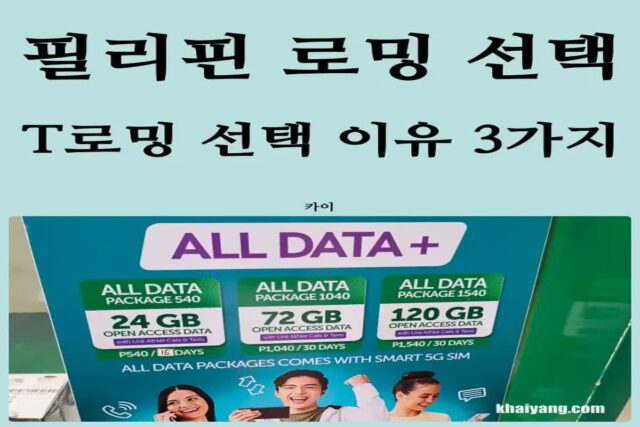 필리핀 세부 해외여행 현지 유심 NO, SKT T로밍 바로 통화 가족요금제 선택한 3가지 이유!(가입 사용 방법)