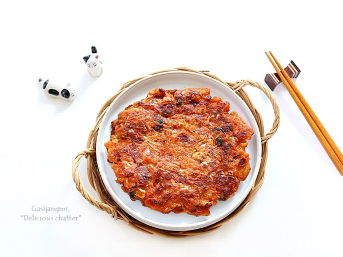 해물김치전 만드는 법 김치전 간단 술안주 전 해물전 | 가시장미의 맛있는 수다