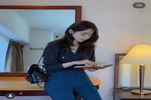 강민경 인스타 속 백팩 스탠드오일(stand oil) 디토 레전드급 예쁨