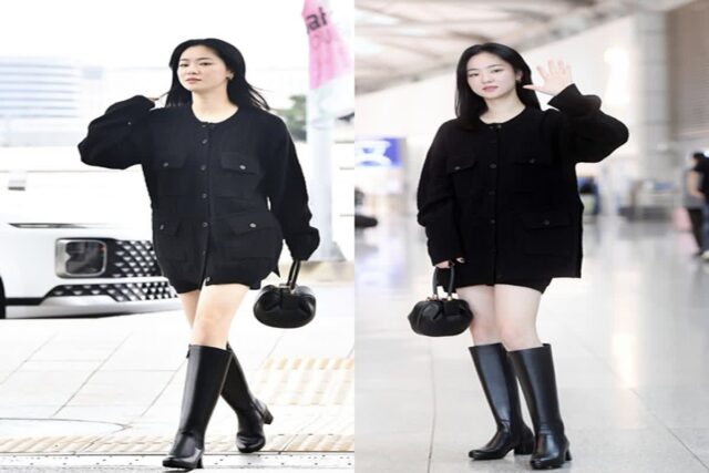 전여빈 공항패션 쿠에른 롱부츠 가을코디 추천 아이템