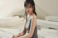 아이브 안유진, 밀라노 패션쇼 빛낸 드레스 자태