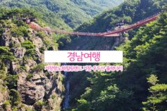 경남여행 한국관광100선 거창항노화힐링랜드 거창 우두산 출렁다리(거창y자형출렁다리)