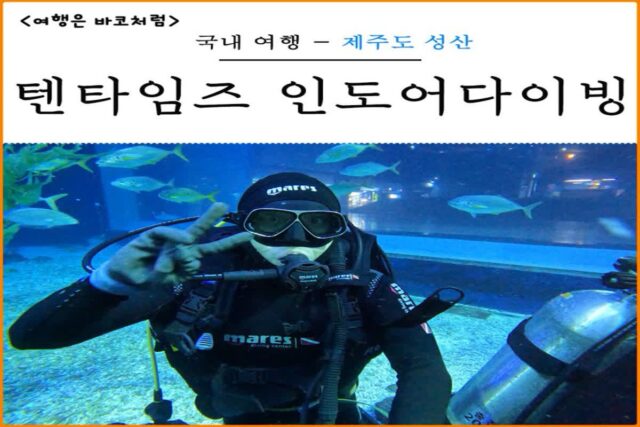 제주도 스쿠버다이빙 체험, 제주 아쿠아플라넷에서 텐타임즈 인도어다이빙 체험