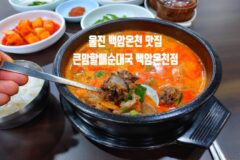 울진 백암 온천 맛집 큰맘할매순대국 한 그릇 어때요
