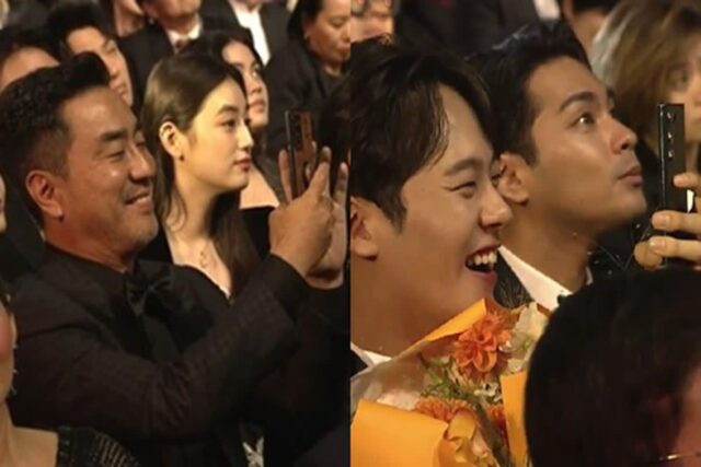 관객석에서 사진찍느라 바쁜 배우들, 알고 봤더니…