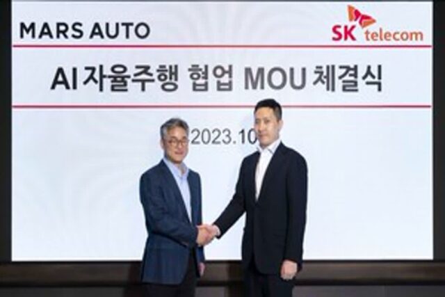 SKT, AI로 대형트럭 자율주행 고도화 나선다…마스오토와 ‘맞손’