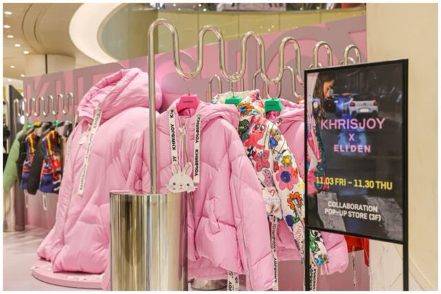 이태리 명품 패딩 추천 크리스조이와 엘리든 콜라보 롯데 에비뉴엘 잠실점 팝업스토어