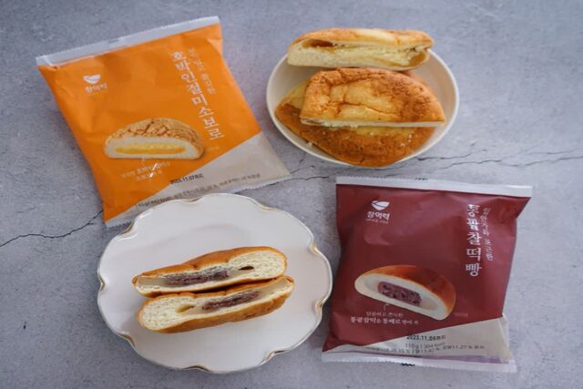 떡과 빵이 만난 GS25 창억떡 통팥찰떡빵, 창억떡 호박인절미소보로